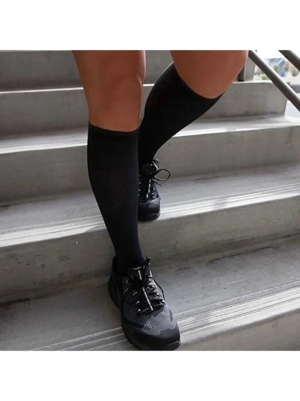 NWT Copper Fit Men's 9-12 Womens 10 Energy Compression Socks 2 Pack Black
